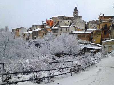 Sant'Elena Sannita con la neve
