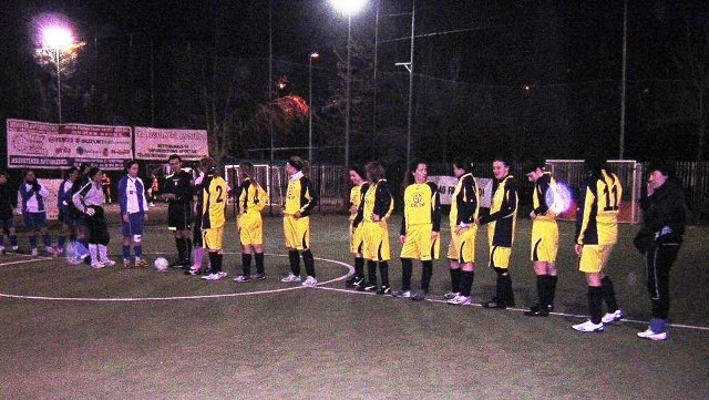 Le due squadre schierate